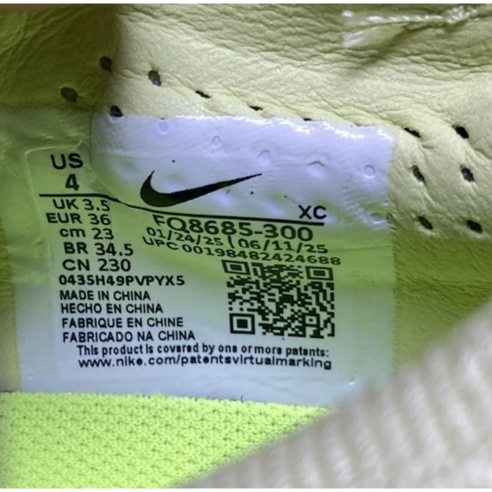 Men's Size 4 Nike Zoom Mercurial Vapor 16 Pro FG FQ8685-300 Limelight/Volt-Hyper